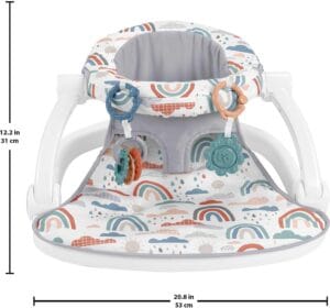 Fisher-PriceSit-Me-Up Floor Seat, Rainbow Showers