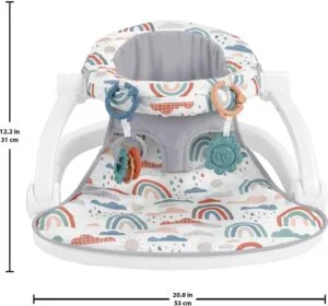 Fisher-PriceSit-Me-Up Floor Seat, Rainbow Showers