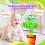 Rechargeable Dancing Talking Cactus Toy Volume Adjustable Baby Toys | Babyz Corner Rechargeable Dancing Talking Cactus Toy, Volume Adjustable Baby Toys