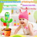Rechargeable Dancing Talking Cactus Toy Volume Adjustable Baby Toys | Babyz Corner Rechargeable Dancing Talking Cactus Toy, Volume Adjustable Baby Toys