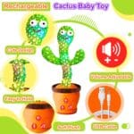 Rechargeable Dancing Talking Cactus Toy Volume Adjustable Baby Toys | Babyz Corner Rechargeable Dancing Talking Cactus Toy, Volume Adjustable Baby Toys